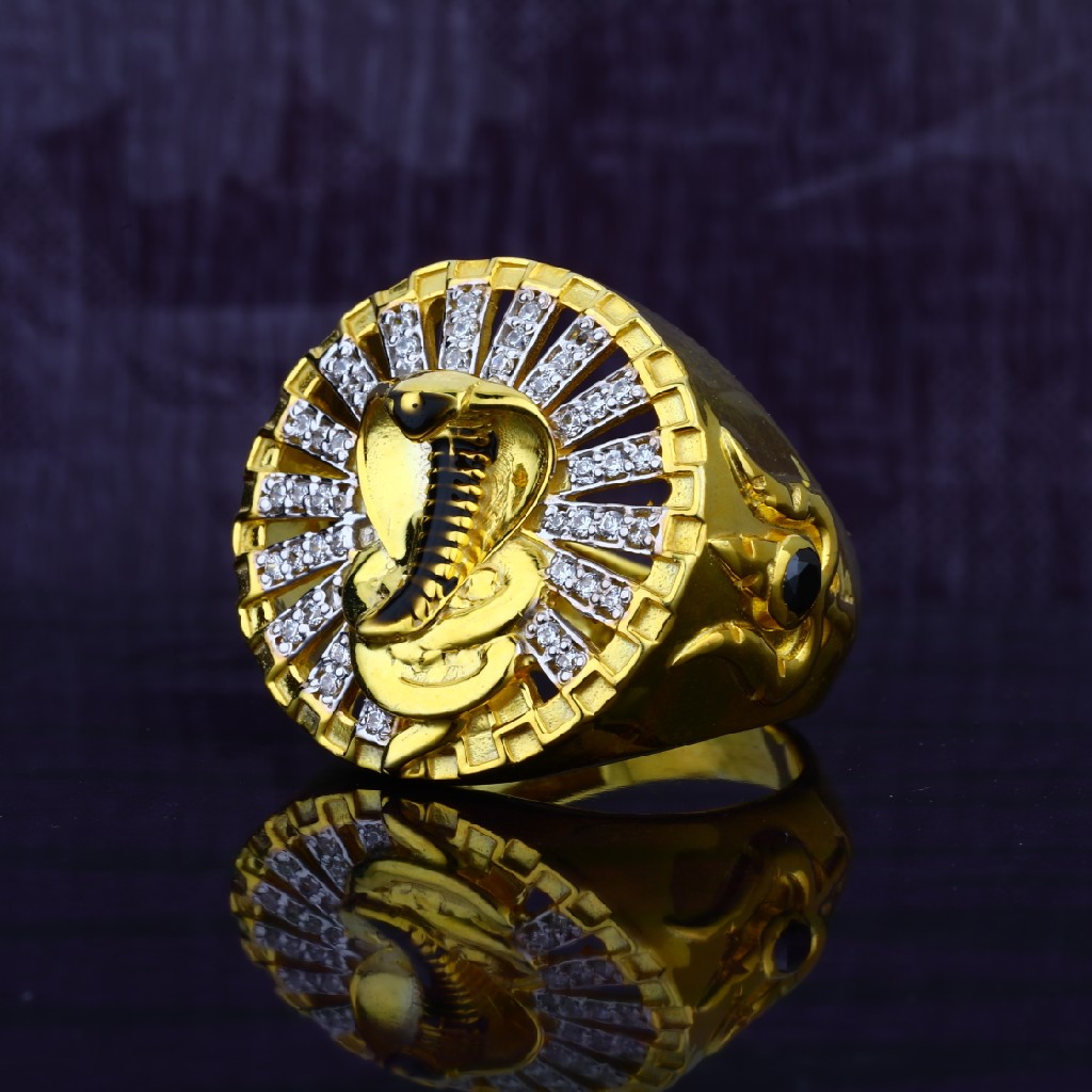 Mens Goga Maharaj God Gold 22ct Ring-MGR29