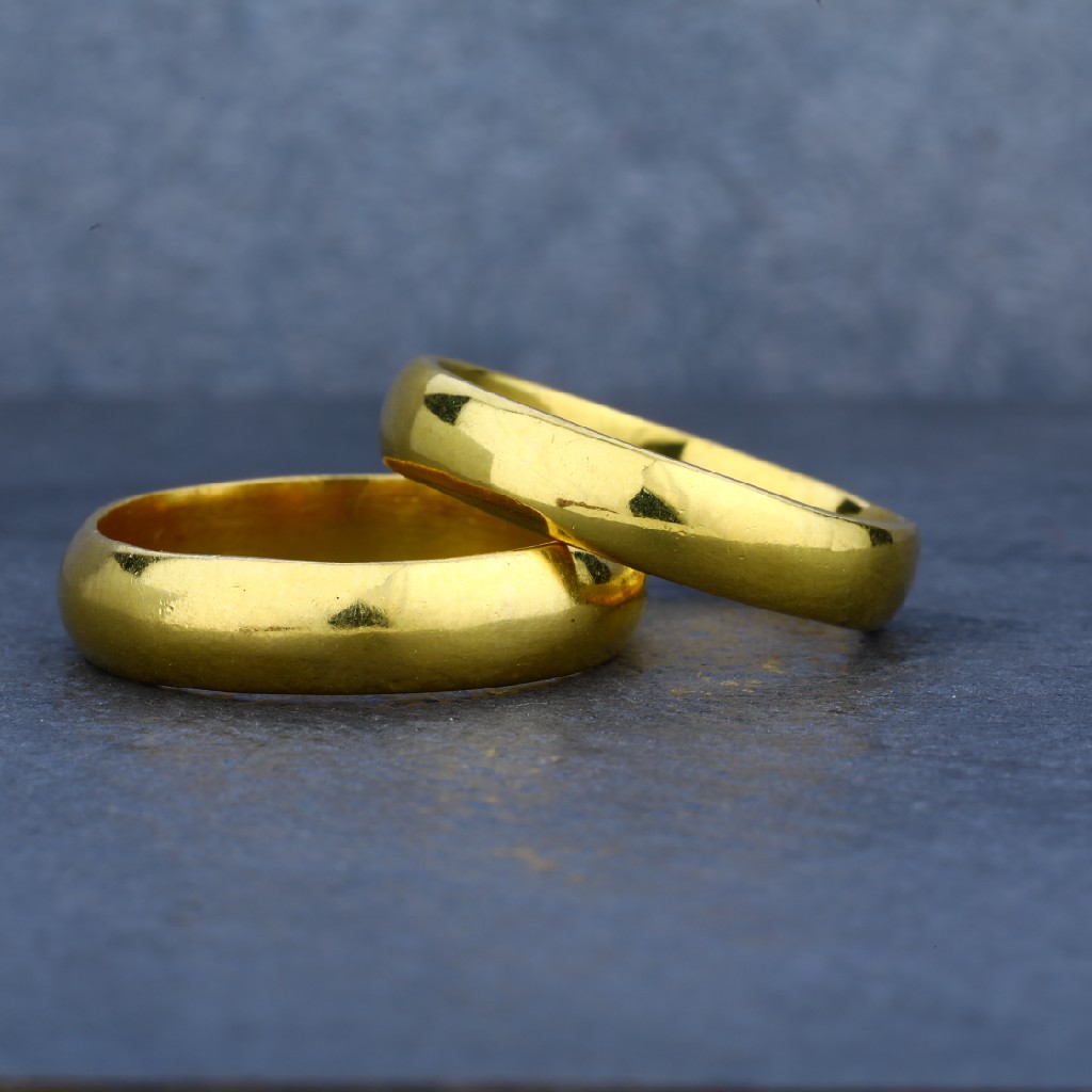 Exclusive 916 Plain Gold Band Ring-CR05