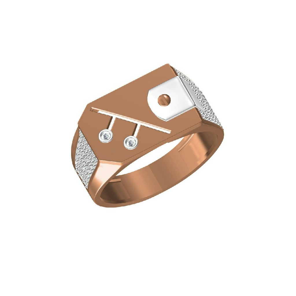 Rose Gold Designer Daily Wear Men's Ring-31334