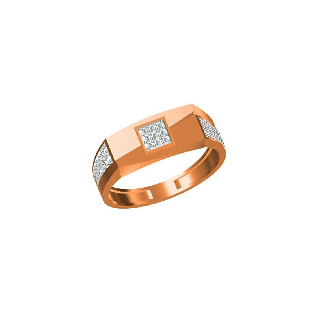 18Kt Exclusive Men's Outwear Rose Gold Fancy Ring-31326