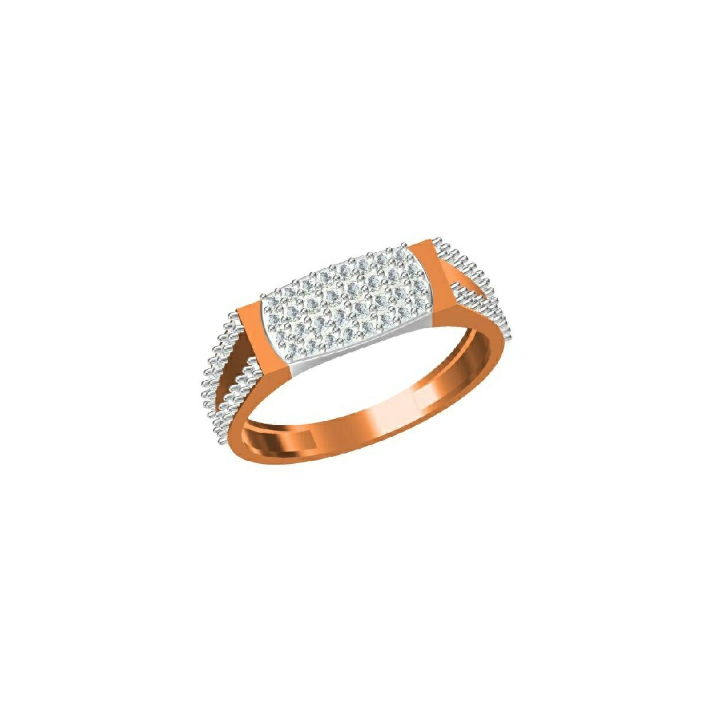 18Kt Rose Gold Gents Wear Desinger Ring-31314