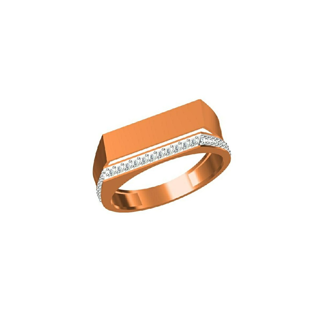Men's Exclusive Fancy Rose Gold Designer Ring-31309