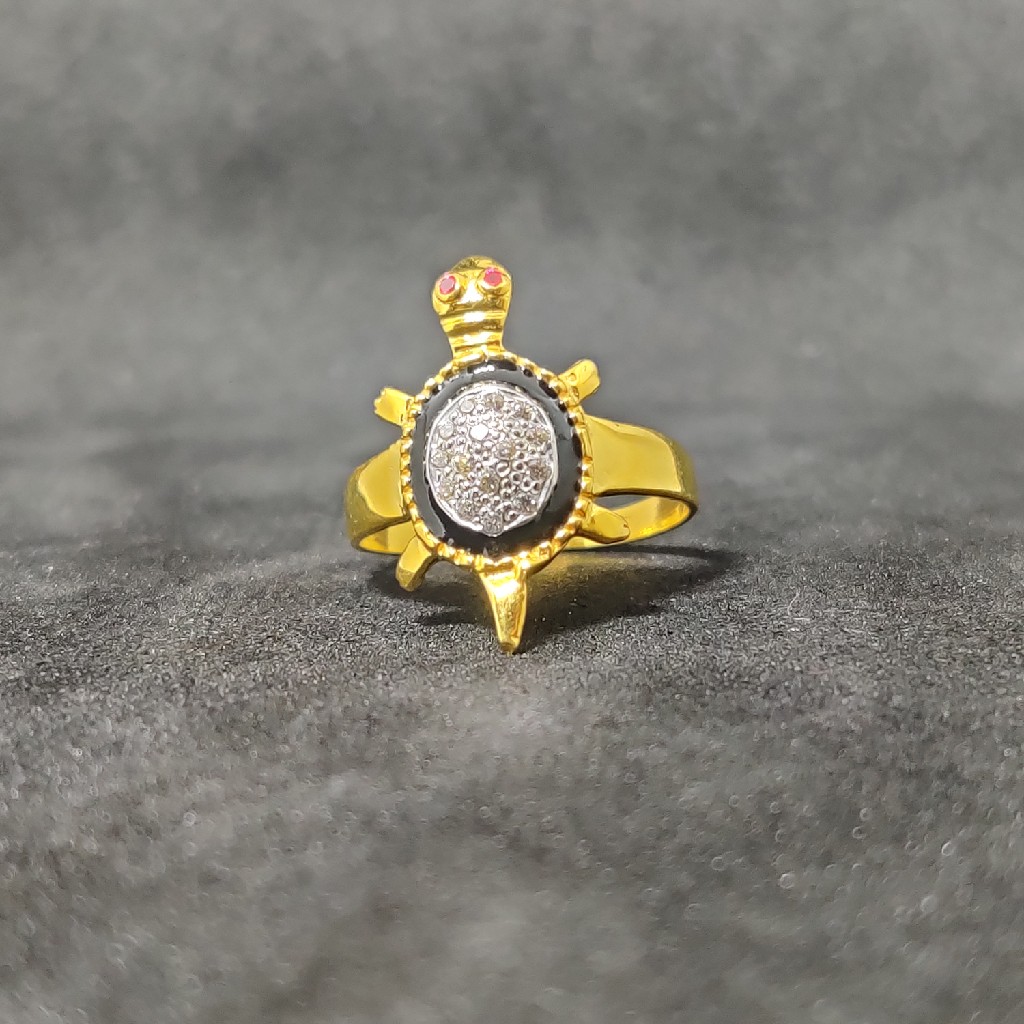 Exclusive 916 Kachua Designer Gold Ring-24803