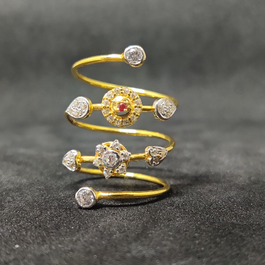 Exclusive 22Kt Designer Gold Spring Ring-24956
