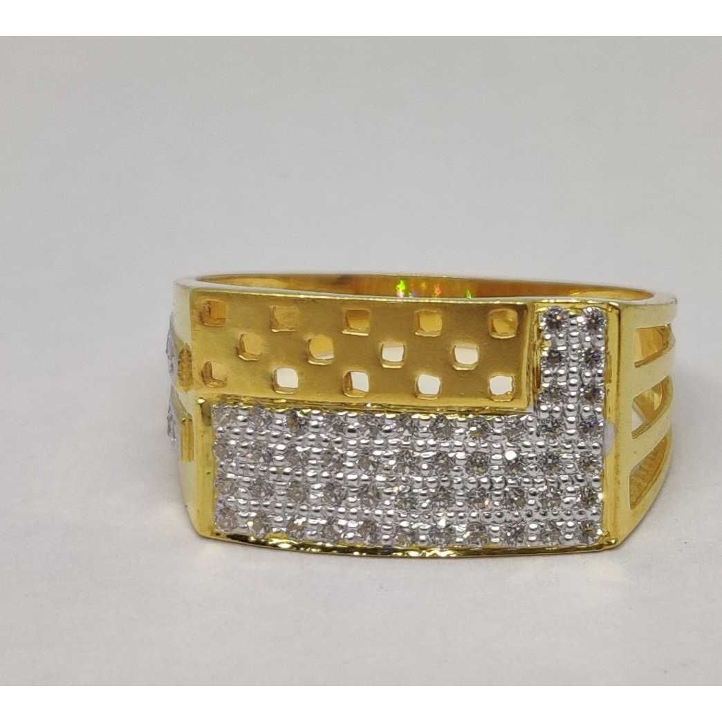 22k Gents Fancy Gold Ring Gr-28634