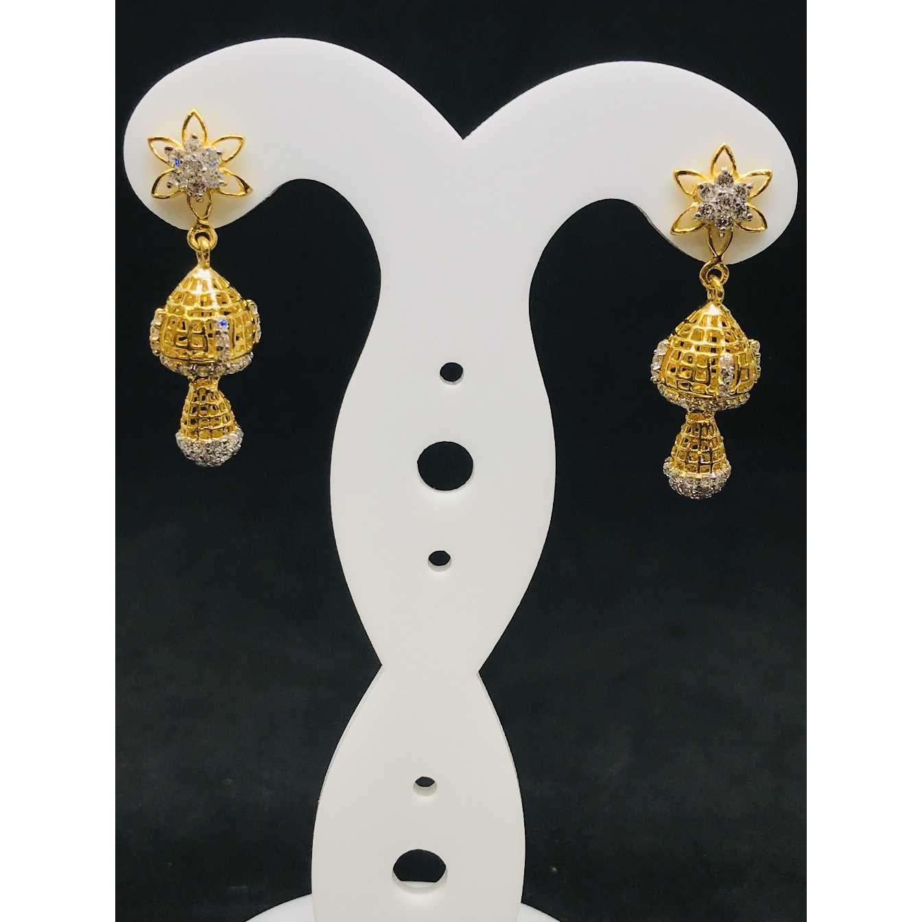 22k ladies fancy gold earring Er-60041