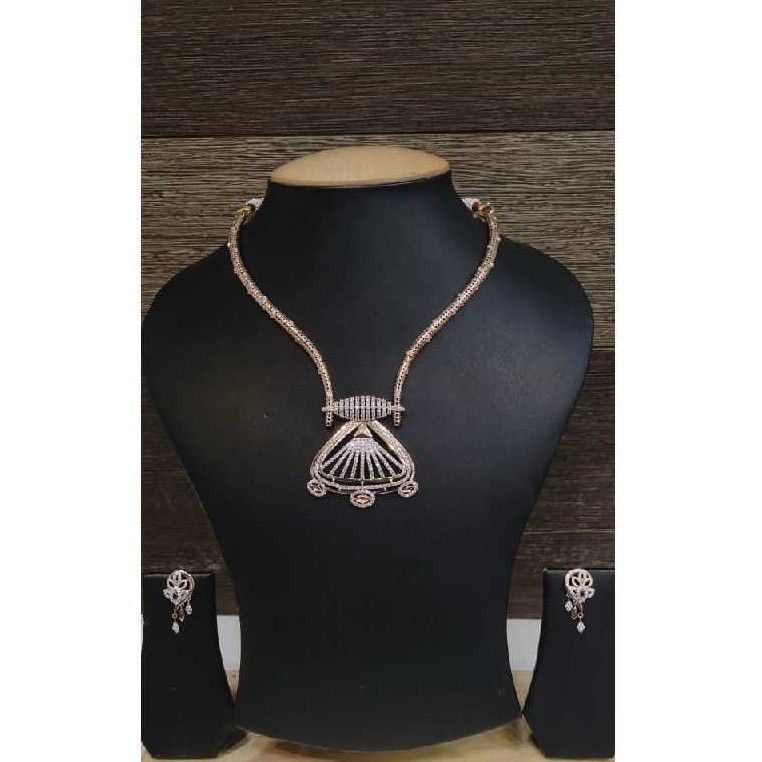 18k Ladies Fancy Rose Gold Set S-57537