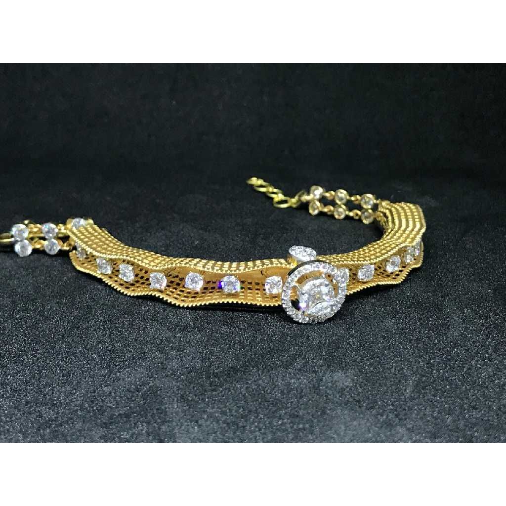 18k Ladies Fancy Italian Kada K-51026