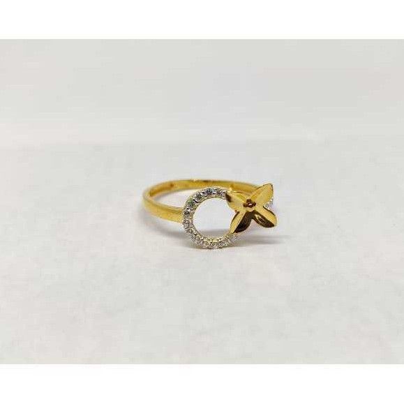 916 Ladies Fancy Gold Ring Lr-17071