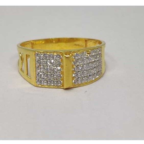 22k Gents Fancy Gold Ring Gr-28612