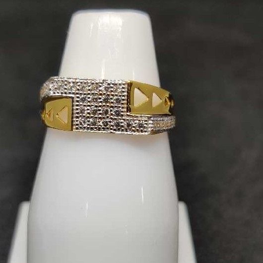 22k Gents Fancy Gold Ring Gr-28607