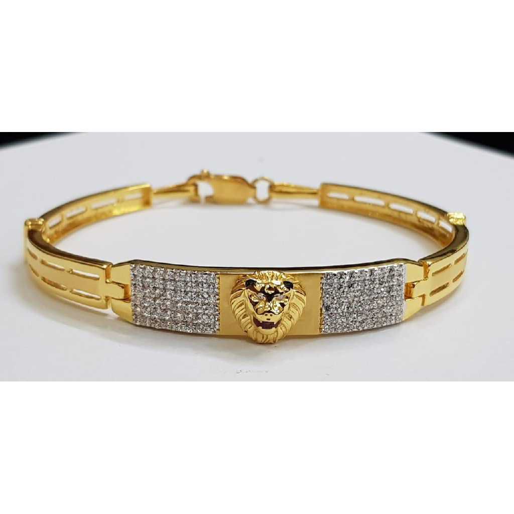 916 Gents Fancy Gold Kada G-3450