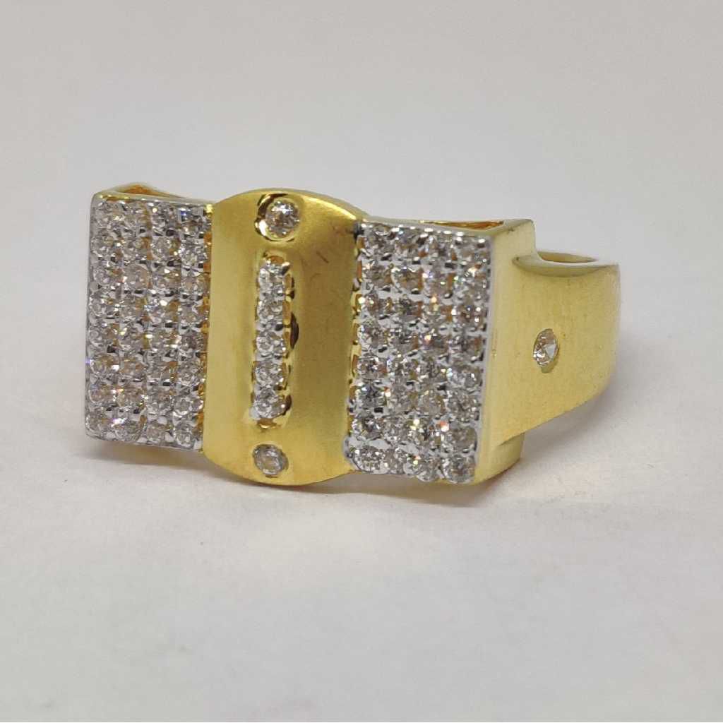 22k Gents Fancy Gold Ring Gr-28588