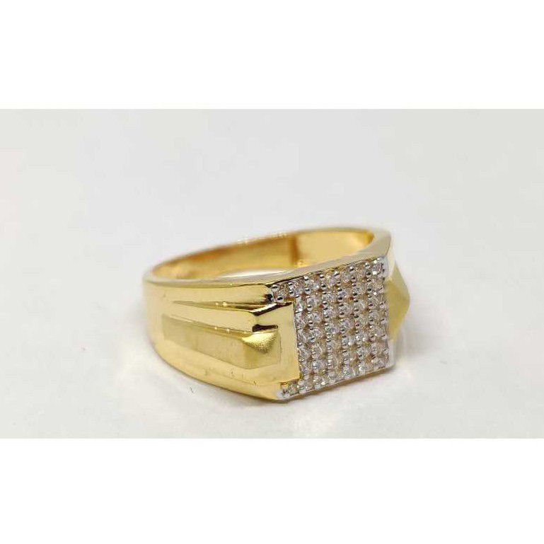 22k Gents Fancy Gold Ring Gr-28577