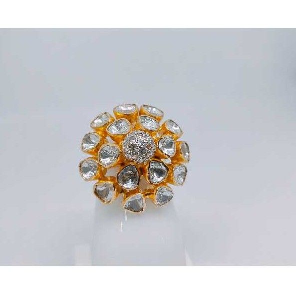 18k Ladies Fancy Gold Ring Lr-24073