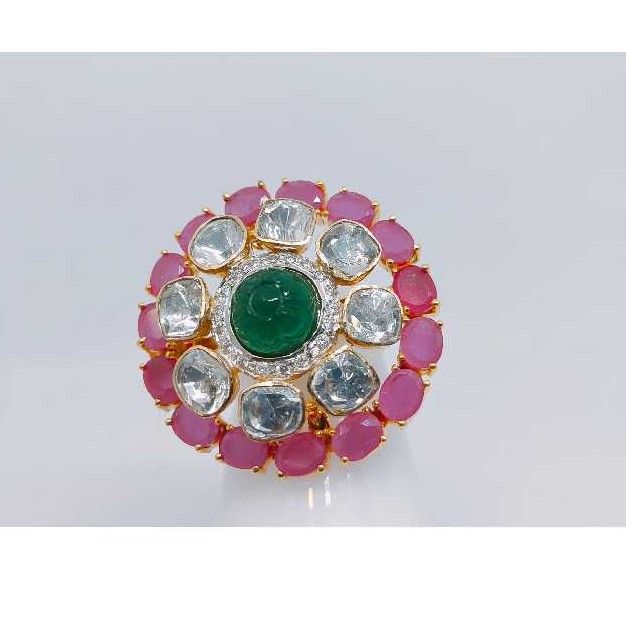 18k Ladies Fancy Gold Ring Lr-24069