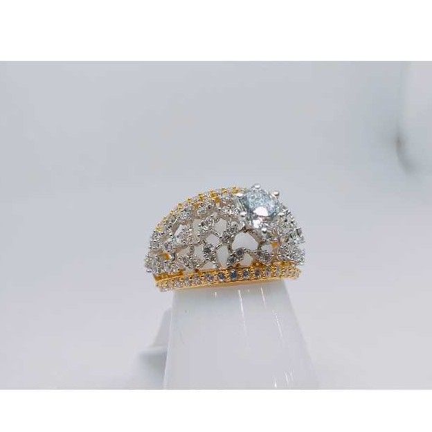18k Ladies Fancy Gold Ring Lr-24048