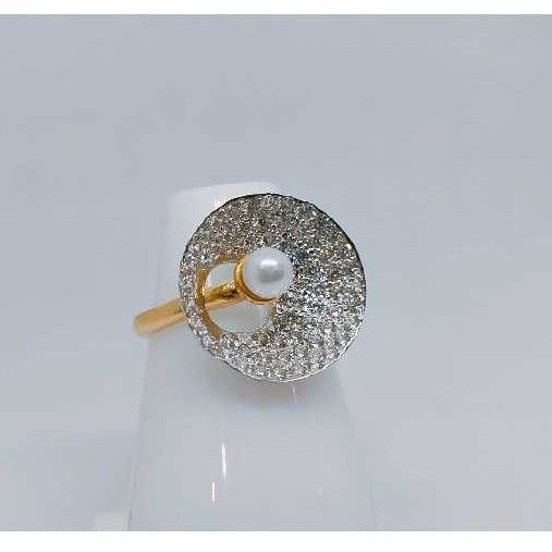 18k Ladies Fancy Gold Italian Ring Lr-24046