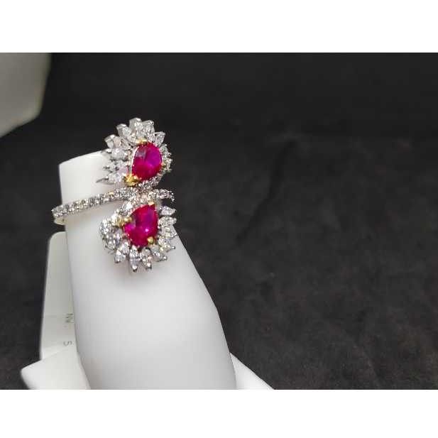 18k Ladies Fancy Gold Italian Ring Lr-24032
