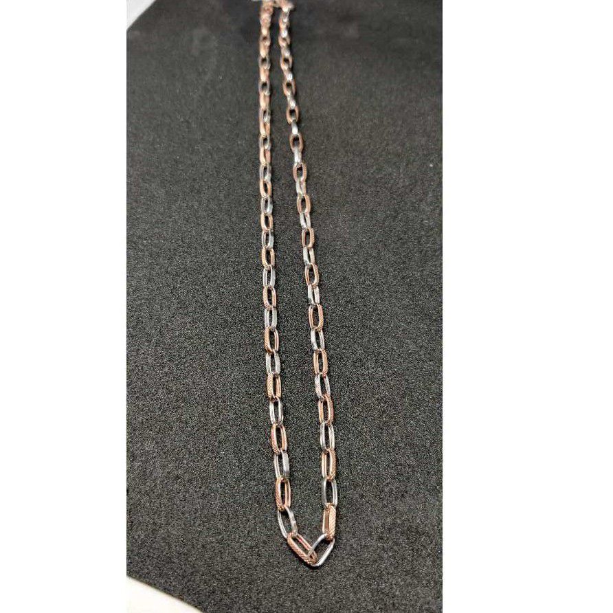18k Gents Fancy Rose Gold Chain G-7111