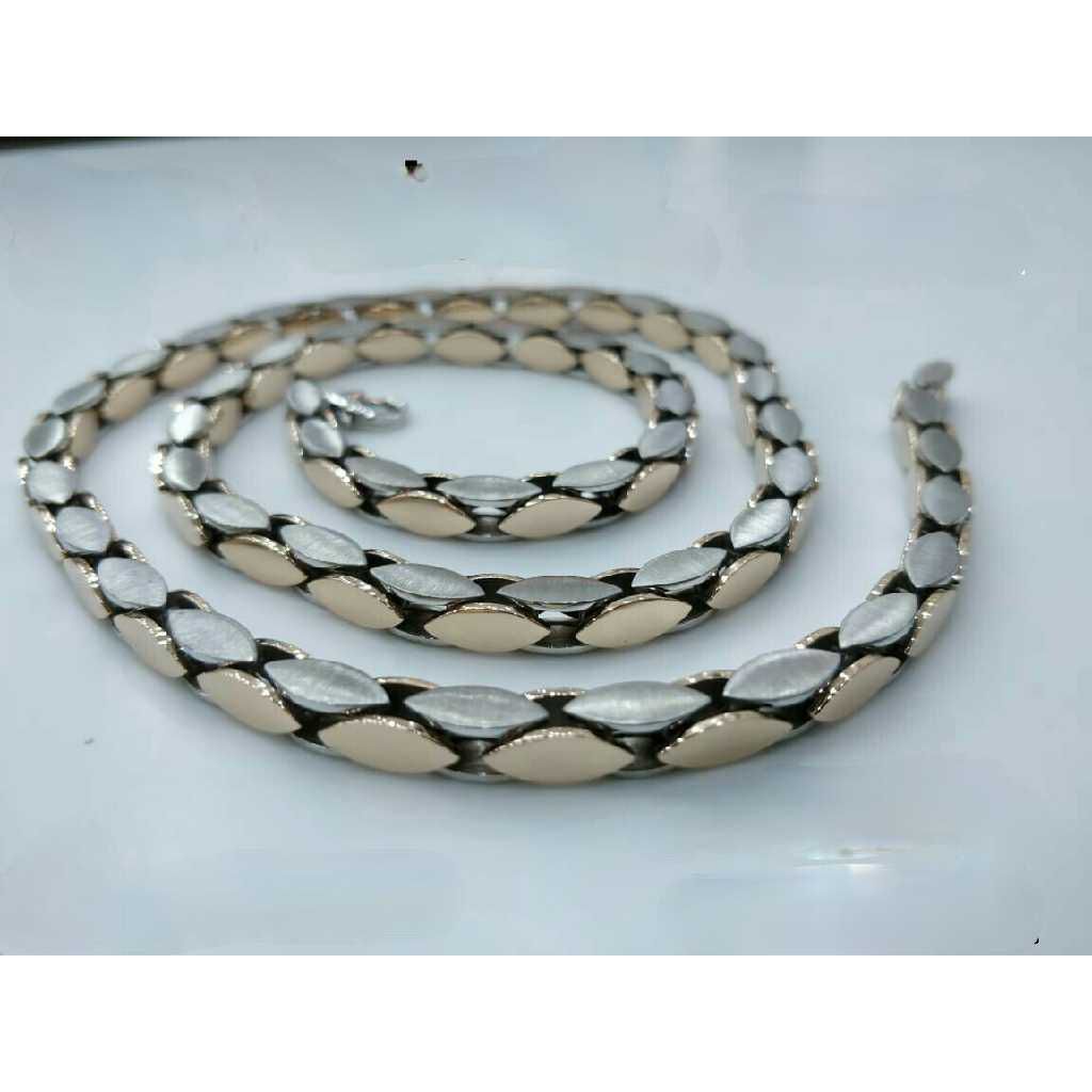 18k Gents Fancy Rose Gold Chain G-7105