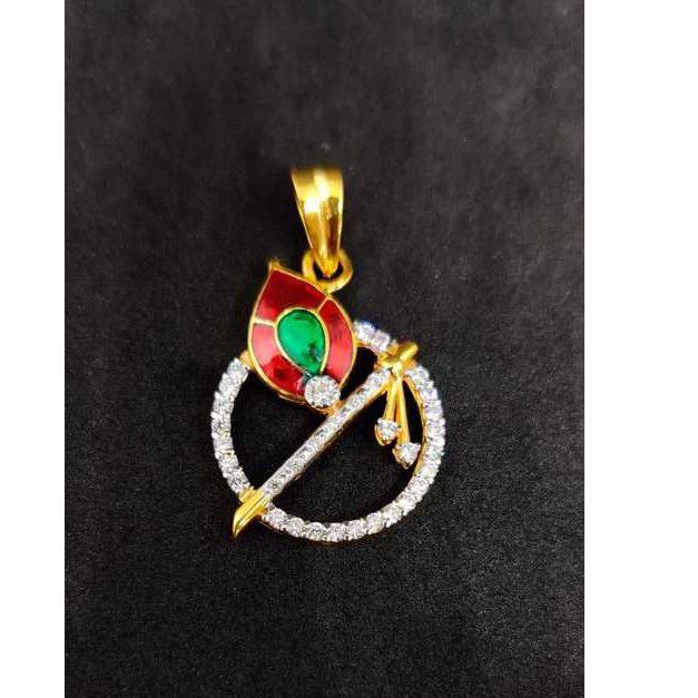 22k Gents Fancy Gold Pendant P-44528