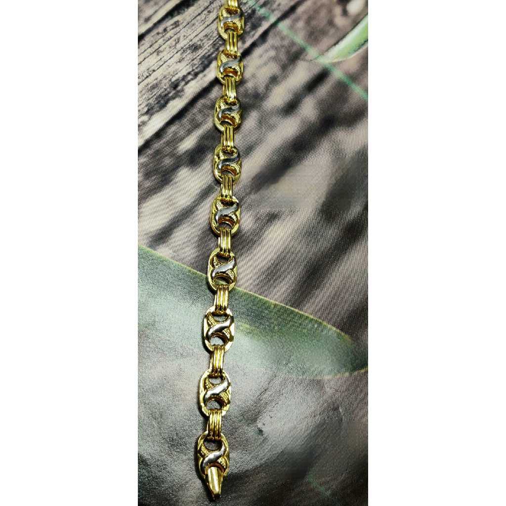 Men's 22k Lotus Gold Bracelet-10905