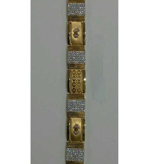22k Gents Fancy Gold Lezzer Cutting Lucky G-10651