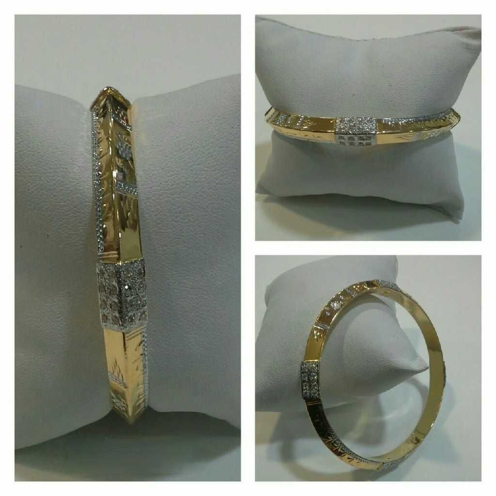 22k Gents Fancy Gold Punjabi Kada G-4910