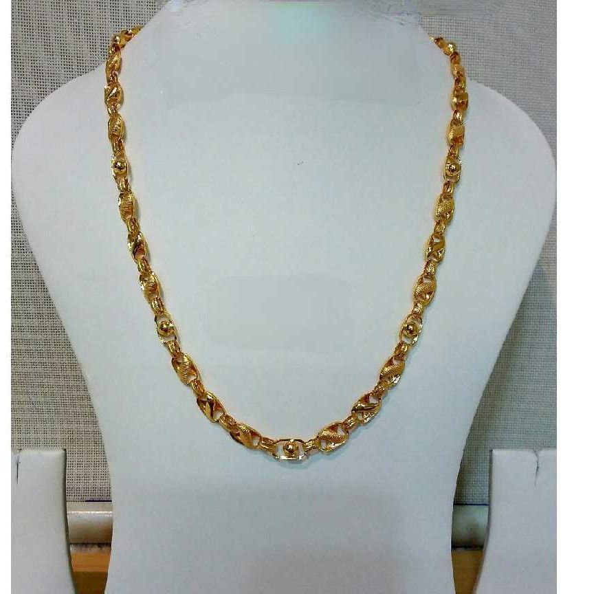 22k Gents Fancy Lotus Chain G-6413