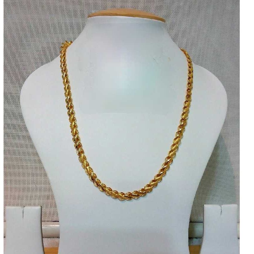 22k Gents Fancy Gold Lotus Chain G-6402