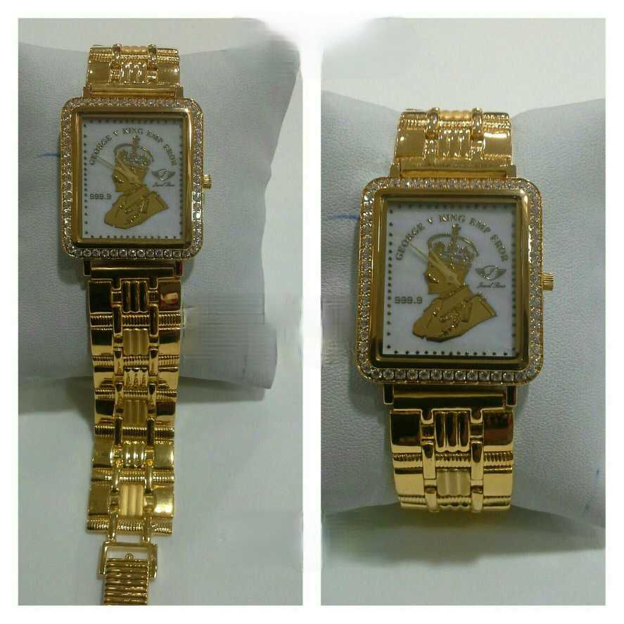 22k Gents Fancy Plain Watch G-1015