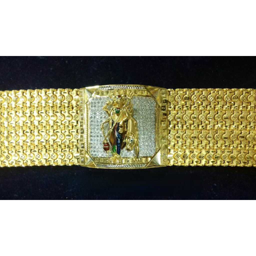 916 Gents Fancy Heavy Gold Bracelet G-9866