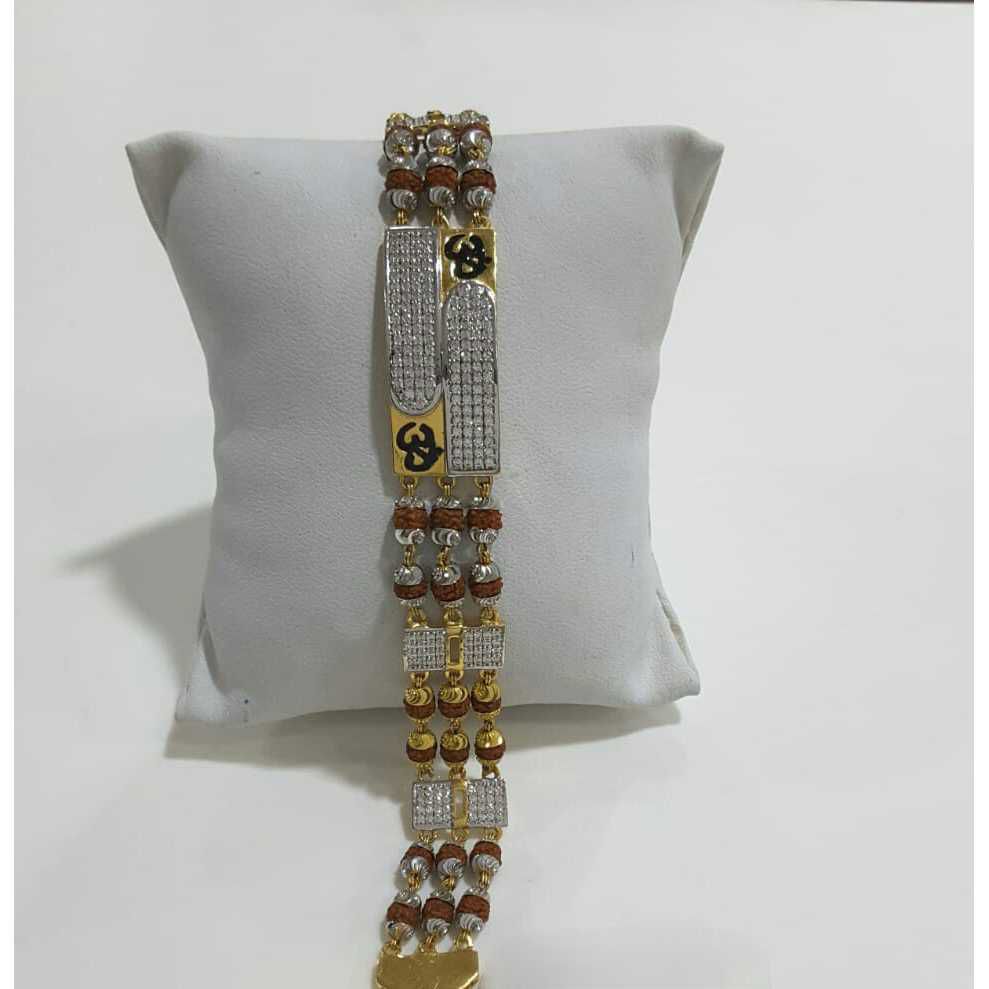 916 Gents Fancy Gold Om Bracelet G-10162