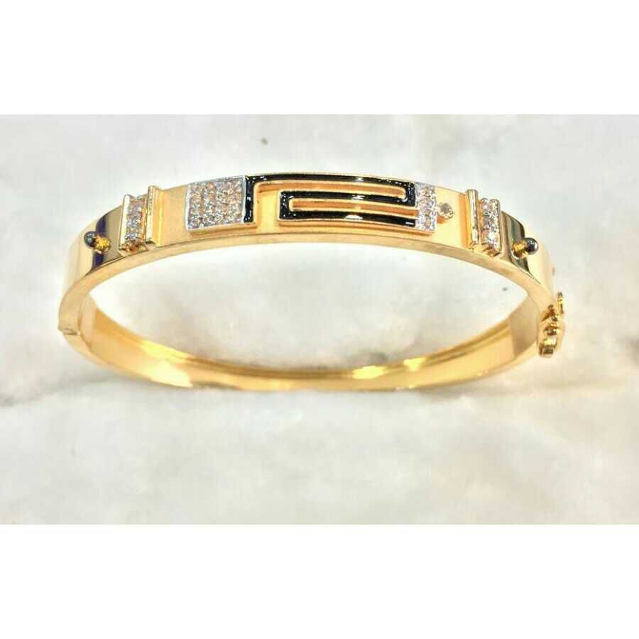 22k Gents Fancy Gold Handmade Kada G-3717