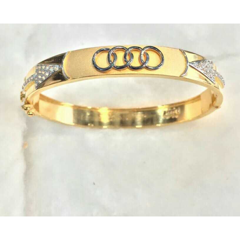 916 Gents Fancy Oddi Gold Kada G-3710
