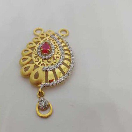 22k Ladies Fancy Gold M S Pendant M-33503