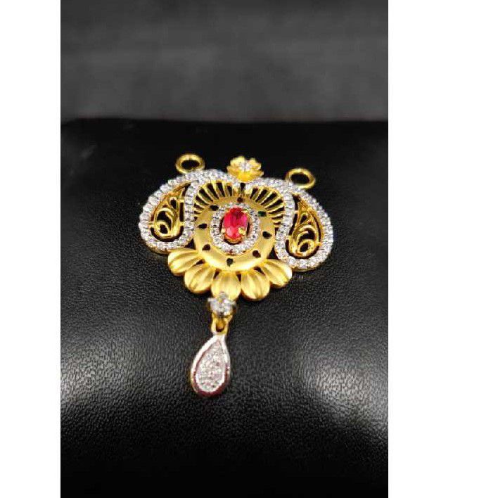 22k Ladies Fancy Gold M S Pendant M-33501