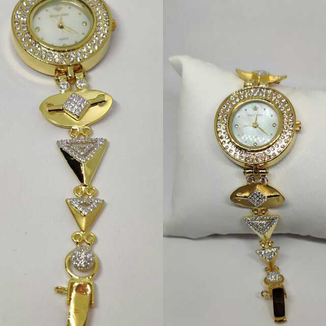 18k Ladies Fancy Gold Indian Watch G-2228