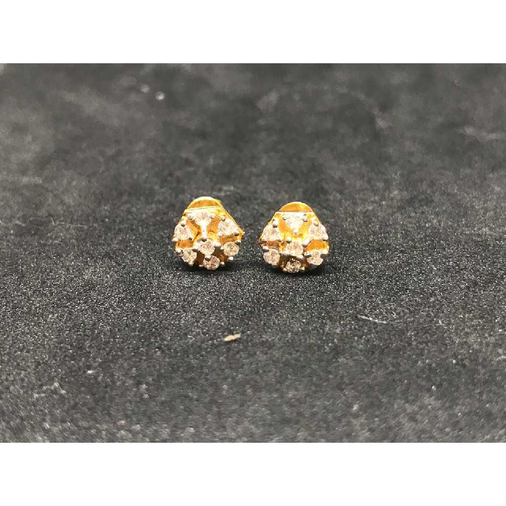 916 Ladies Fancy Gold Earring E-62865