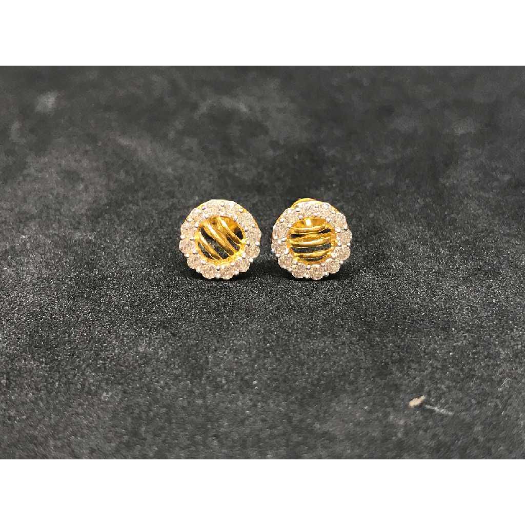 22k Ladies Fancy Gold Earring E-62858