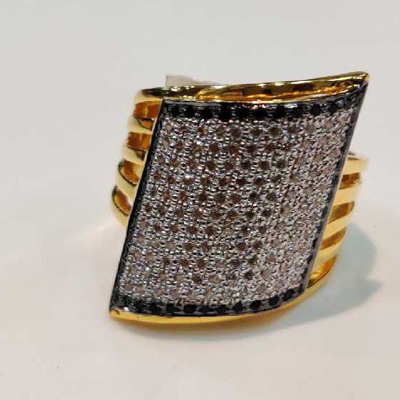 916 Gents Fancy Gold Heavy Ring Gr-27506