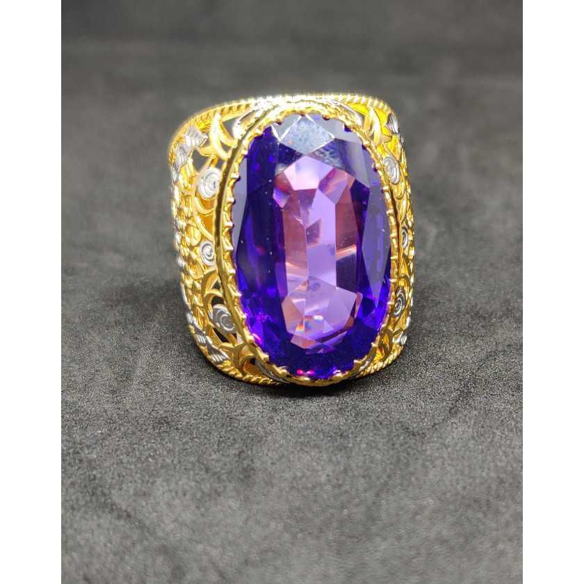 916 Fancy Gents Gold Heavy Ring Gr-27503