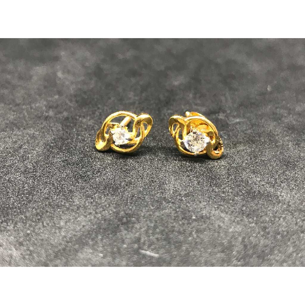 22k Ladies Fancy Gold Earring E-62511