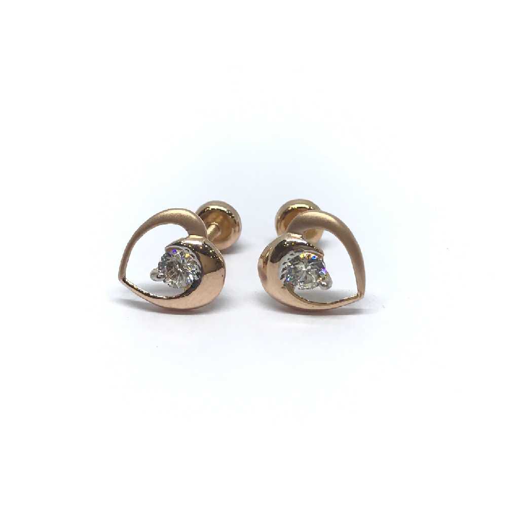 18k Ladies Exclusive Heart Earring E-60524