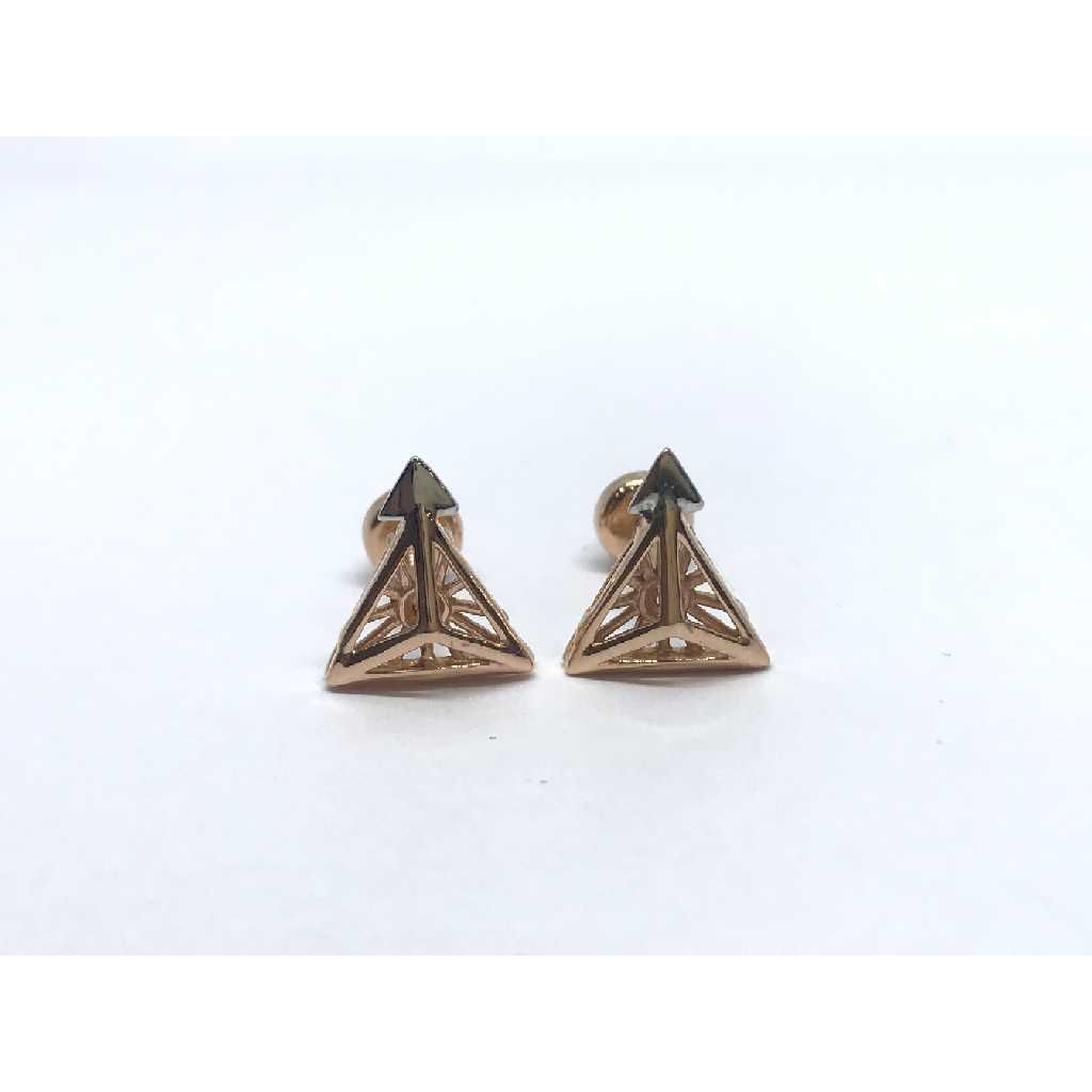 18k Exclusive Fancy Rose Gold Earring E-60510