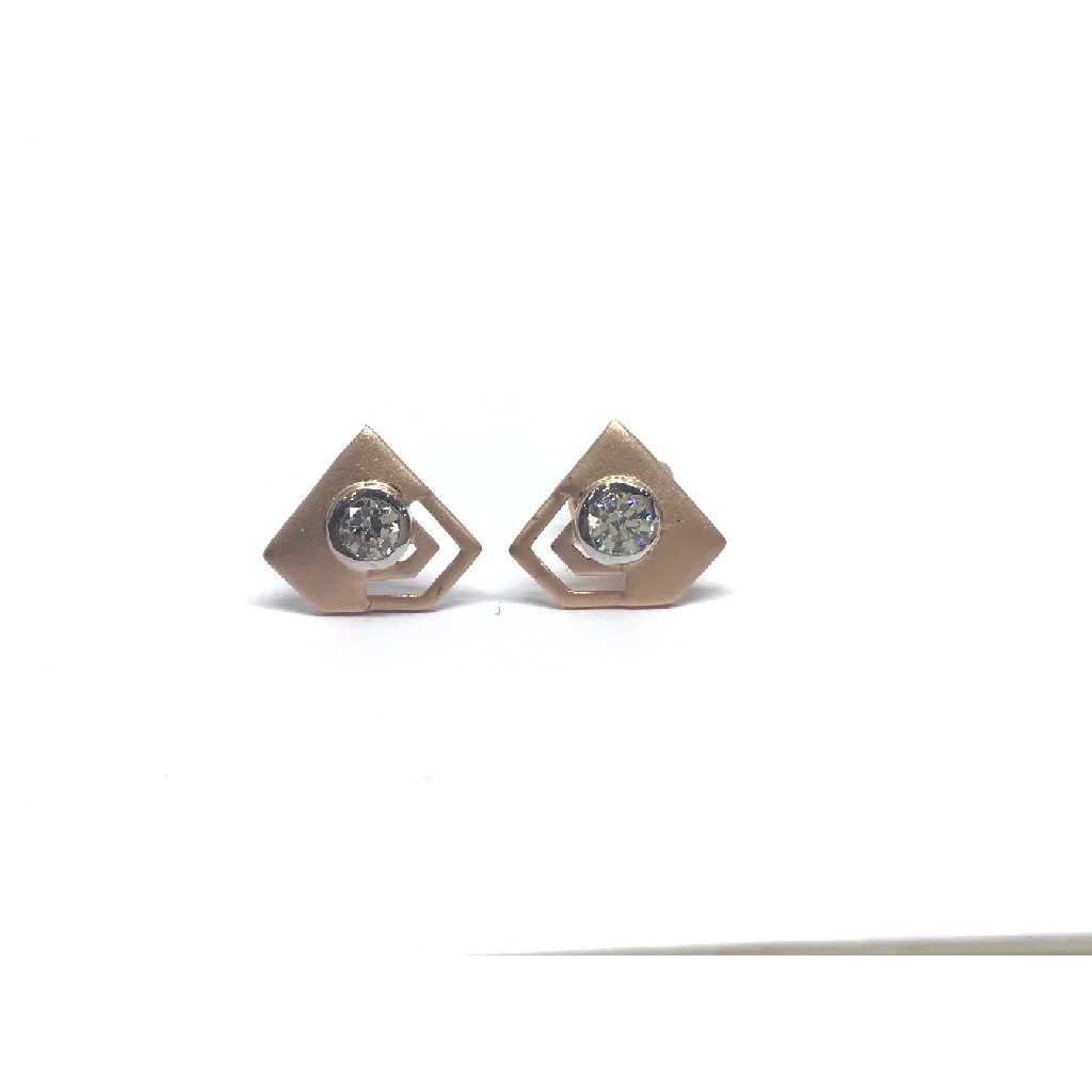 18k Ladies Fancy Rose Earring E-60505