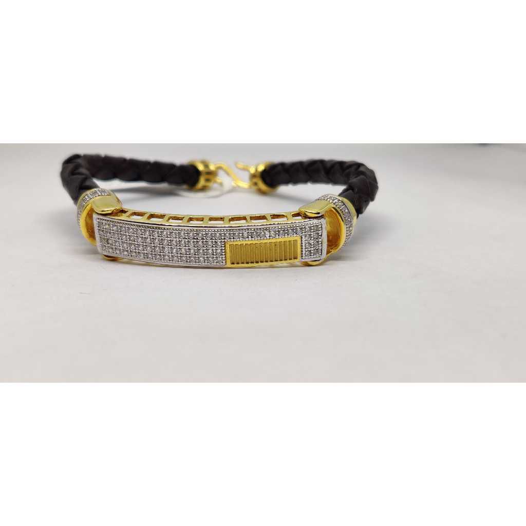 916 Mens Fancy Leather Kada G-4511