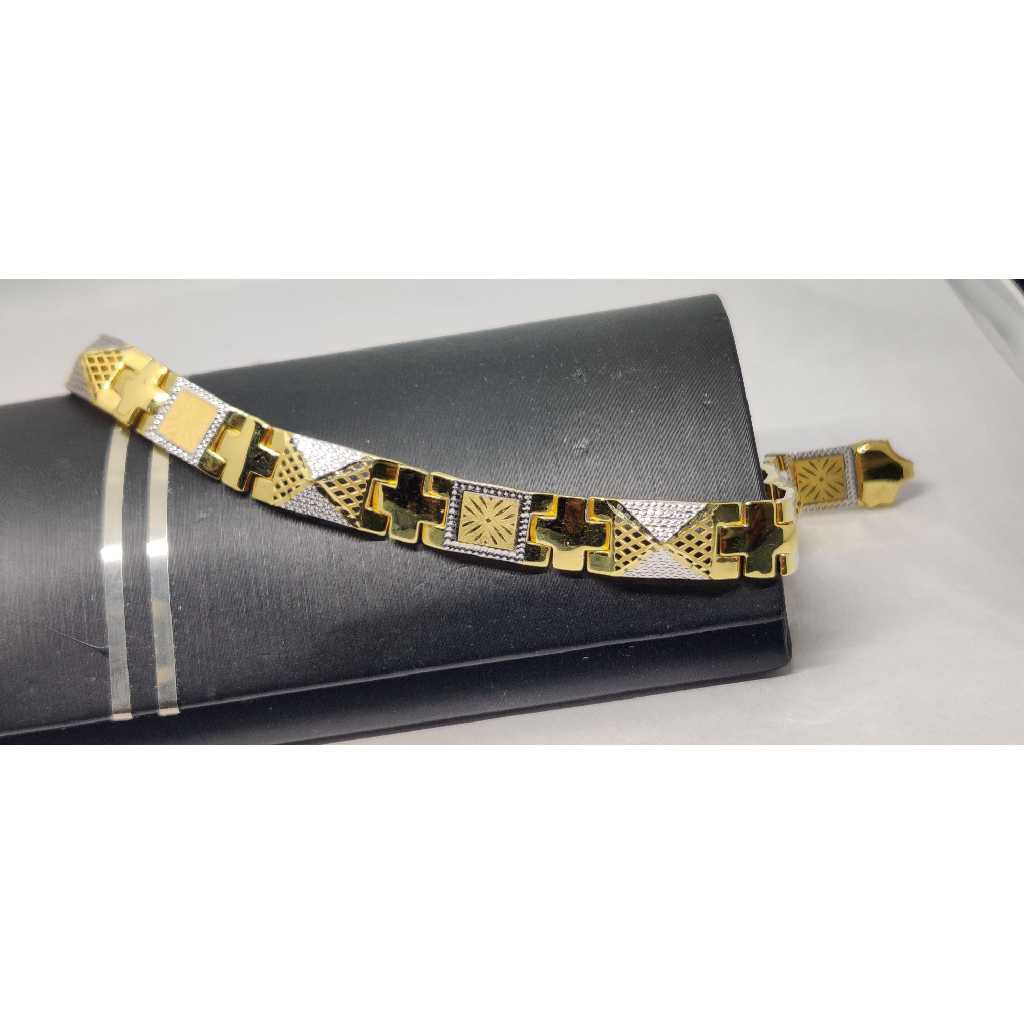 916 Mens Fancy Gold Braclet G-10717