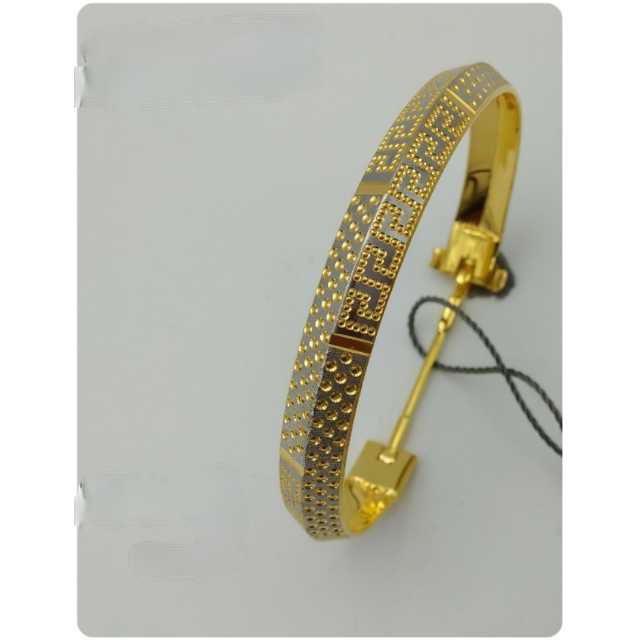 22k Mens Fancy Gold Kada G-5193